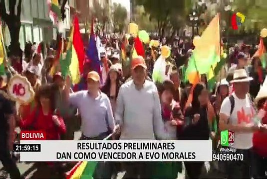 Bolivia: Resultados preliminares dan como vencedor a Evo Morales