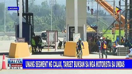 Unang segment ng CALAX, target buksan sa mga motorista sa Undas