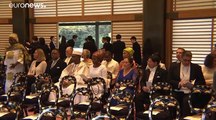 شاهد: ملوك وأمراء وقادة يحضرون مراسم تنصيب إمبراطور اليابان الجديد ناروهيتو للعرش