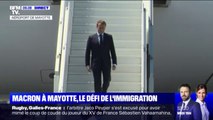 Emmanuel Macron est arrivé à Mayotte, le défi de l'immigration au cœur de sa visite
