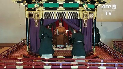 Japan emperor completes enthronement in ritual-bound ceremony