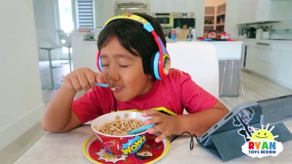 Ryan Pretend Play Late for School Morning Routine!!!!