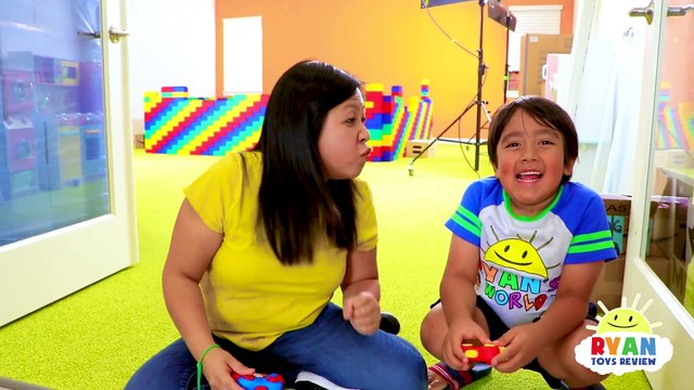 Ryan Pretend Play Police Officer helps find RC Toy Cars!!!!