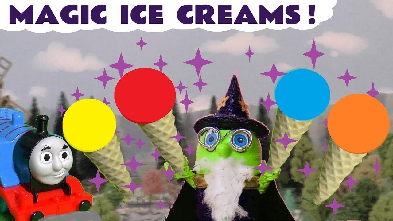Learn Colors Learn English with Funny Funlings Magic Ice Creams with Thomas and Friends DC Comics Superman and Marvel Avengers The Hulk in this Full Episode English