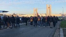 Île Longue : manifestation des salariés de Naval Group et entreprises extérieures