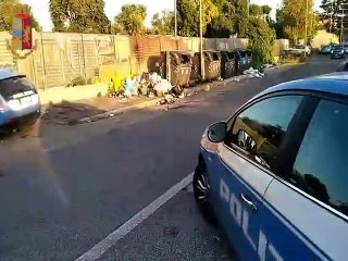 Roma - Controlli al campo nomadi di Torpignattara (21.10.19)