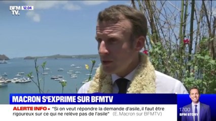 Emmanuel Macron: "Jamais je ne remettrai en cause ou ne questionnerai le droit d'asile"