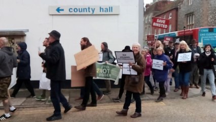 Die-in staged against Arundel A27 bypass