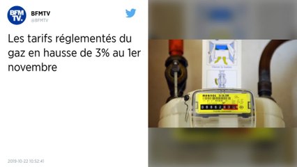 Les tarifs réglementés du gaz vont augmenter de 3 % début novembre