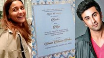 Alia Bhatt finally reacts to viral wedding card with Ranbir Kapoor; Watch video | FilmiBeat