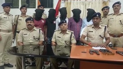 बिहार पुलिस ने छापा मारकर एक साथ पकड़े पांच कुख्यात अपराधी