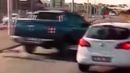 Öğrencilerin üzerine kamyonet sürdü, "şaka yaptım" dedi