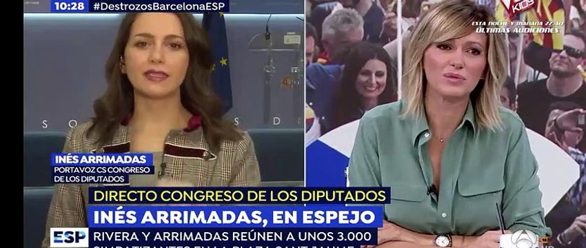 Arrimadas responde a la maliciosa presentación de Griso: Yo sigo viviendo en Cataluña. De Rufián no dicen que se fue a Madrid