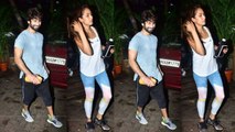 Shahid Kapoor and Mira Rajput get snapped post work out