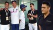 MS Dhoni Spotted In Dressing Room After India's Win Over South Africa In Ranchi || Oneindia Telugu