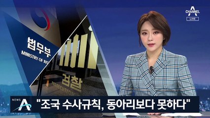 조국이 남긴 ‘수사규칙’…“동아리보다 못해” 검찰 반발