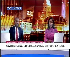 Governor Sanwoolu orders contractors to return to site of Agic-Ishawo road construction