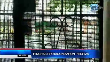 Hinchas protagonizaron piedriza al sur de Guayaquil