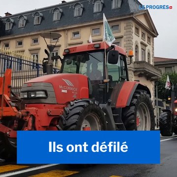 Les agriculteurs ont manifesté au Puy-en-Velay