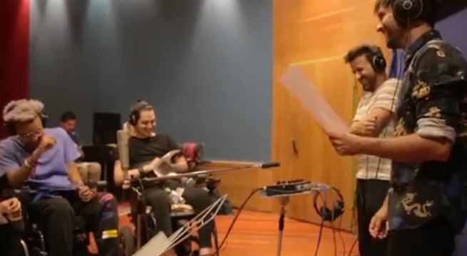Jóvenes con lesiones medulares adquiridas crean una canción con Otero y Cantero