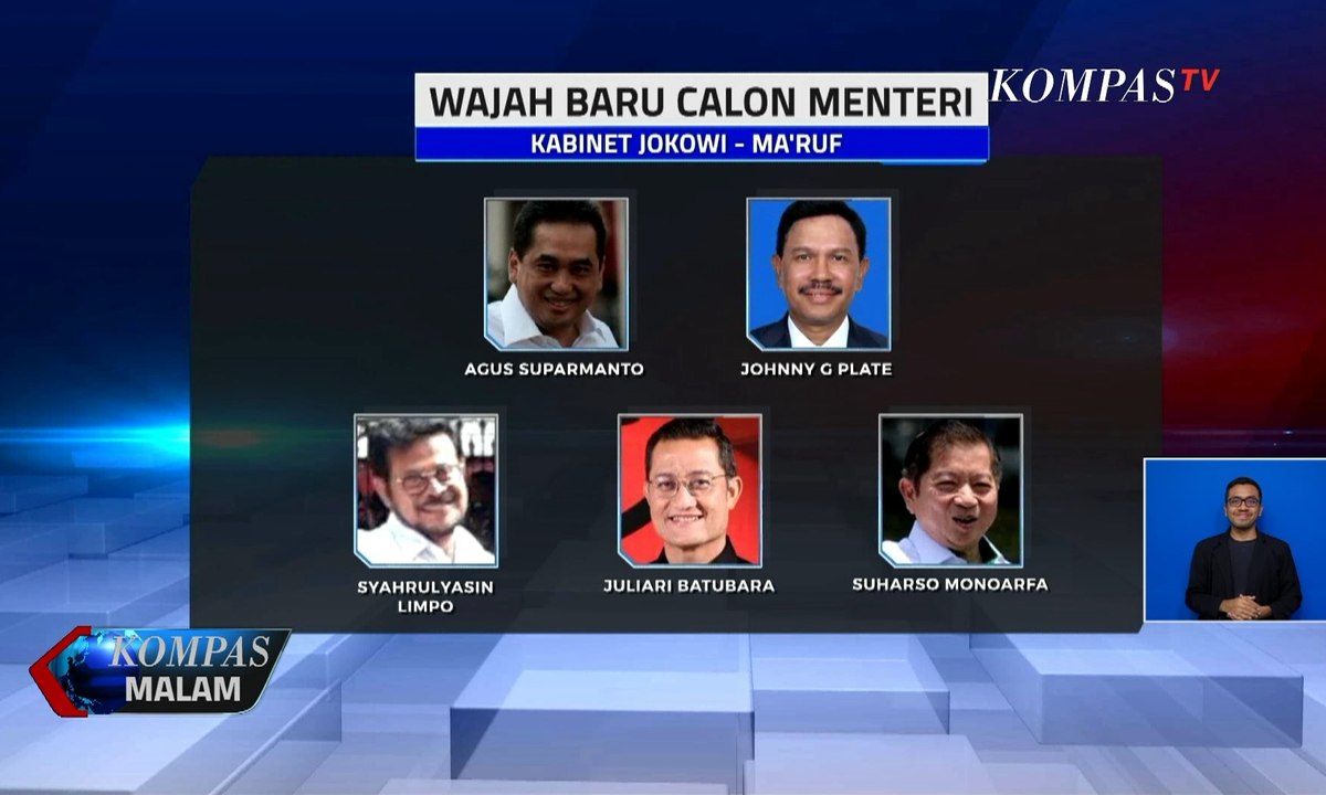 Ini dia Wajah-Wajah Baru Calon Menteri Jokowi-Ma'ruf