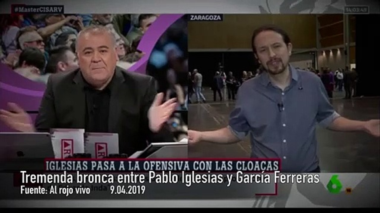 La madre de todas las broncas: Iglesias y Ferreras se las tienen tiesas porque al político no le gusta que el periodista "proteja" a Inda