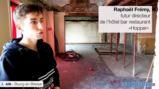 Visite de chantier avec le repreneur du bar « Le XXe »