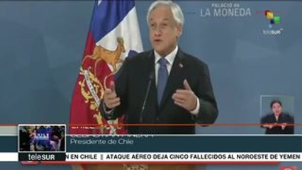 Piñera extiende estado de emergencia a dos regiones más de Chile