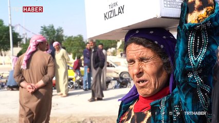 Kızılay Tel Abyad’a yardımlarını sürdürüyor