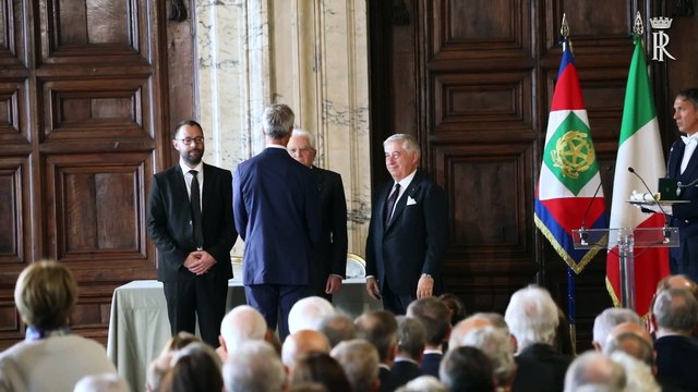 Roma - Mattarella consegna le insegne di Cavaliere dell’Ordine “Al Merito del Lavoro” (22.10.19)