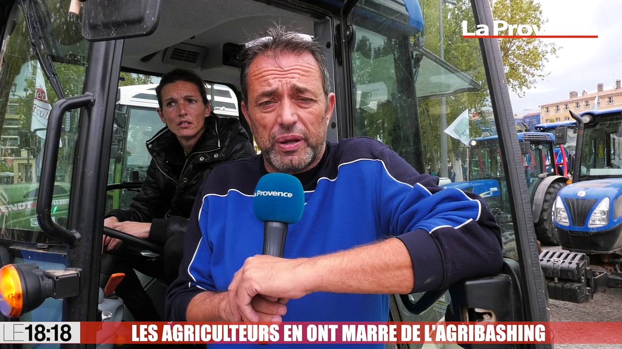 Le 18:18 : "Nous ne sommes pas des empoisonneurs !" Le coup de gueule des agriculteurs qui ont manifesté aujourd'hui en Provence
