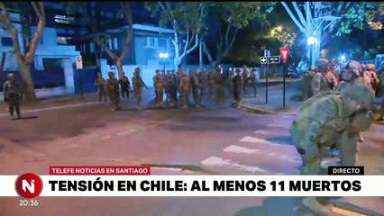Santiago de Chile DESAFÍA el TOQUE DE QUEDA - Telefe Noticias_HD