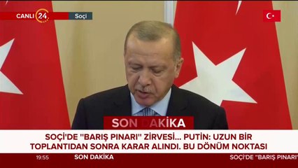 Soçi'de "Barış Pınarı" Zirvesi