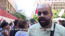 Liban : manifestation devant la banque centrale à Beyrouth (2)