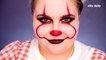 Ready in 5 Challenge: 'IT' Pennywise Halloween Makeup Tutorial