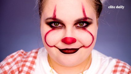 Ready in 5 Challenge: 'IT' Pennywise Halloween Makeup Tutorial