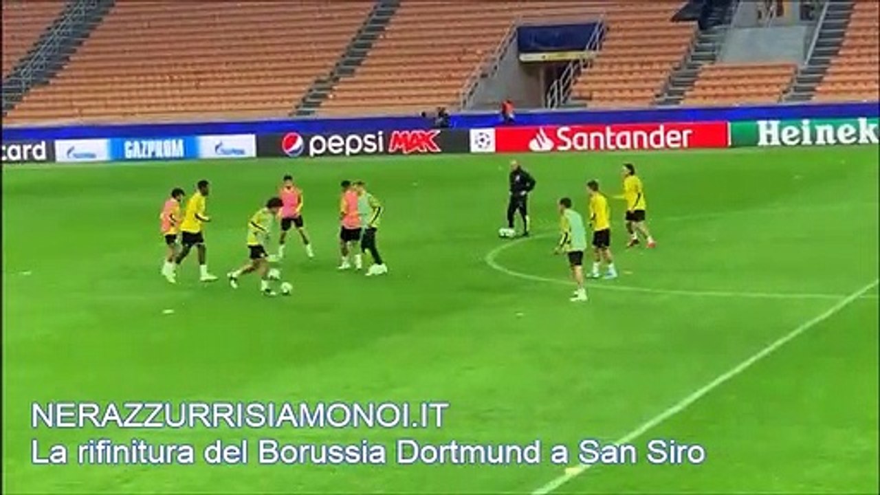 Borussia Dortmund, la rifinitura a San Siro