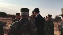 Bashar al-Ásad visita a los militares en la provincia de Idlib