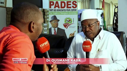 DROIT DANS LES YEUX -  LUN 21 10 2019  DR OUSMANE KABA