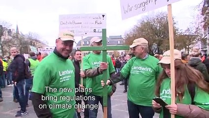 Thousands of farmers demonstrate in Bonn, Germany
