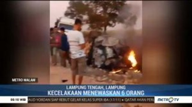 Kecelakaan Maut di Lampung, 6 Orang Tewas