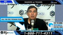 Raiders Texans NFL Pick 10/27/2019