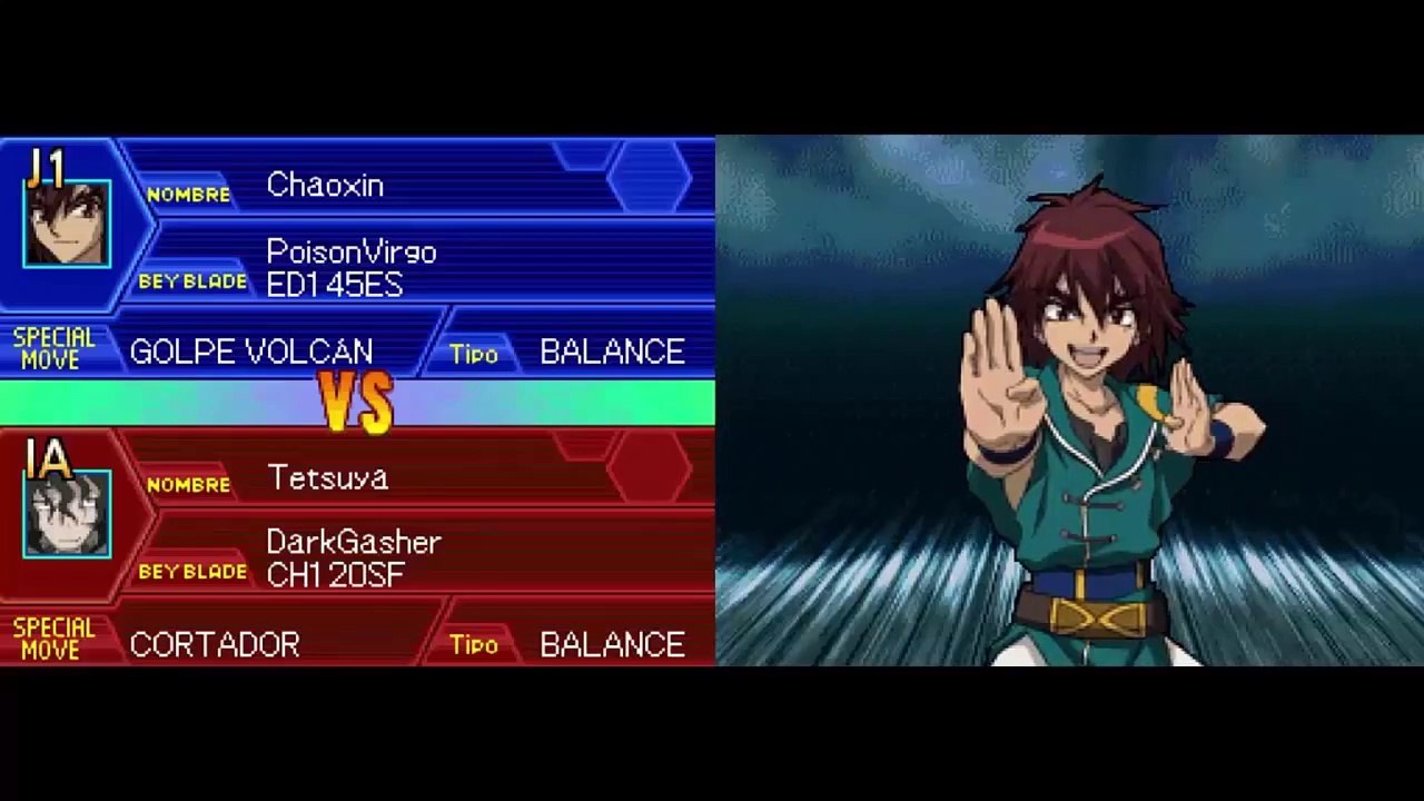 Beyblade Metal Masters NDS - Modo Arcade con Chaoxin #MetalFight #Poison_Virgo #Gingka #RJ_Anda