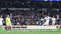 Tottenham Hotspur striker Son Heung-min scores twice against Red Star Belgrade in UCL