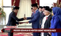 Prosesi Penyerahan SK Kabinet Menteri Indonesia Maju Jokowi - Maruf