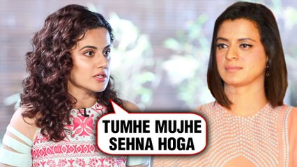 Taapsee Pannu's EPIC REACTION On Rangoli's "Acting Ka 'A' Nahi Aata" Comment! | Taapsee & Rangoli