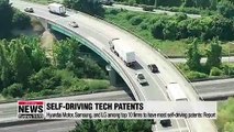 Hyundai Motor, Samsung, and LG among top 10 firms to have most self-driving patents