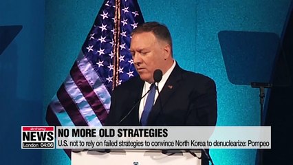 U.S. not to rely on failed strategies to convince North Korea to denuclearize