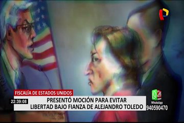 Alejandro Toledo: Fiscalía de EE.UU. presentó moción para evitar su libertad bajo fianza