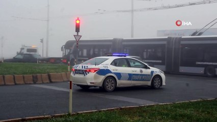 Malatya - Elazığ yolunda ulaşıma sis engeli